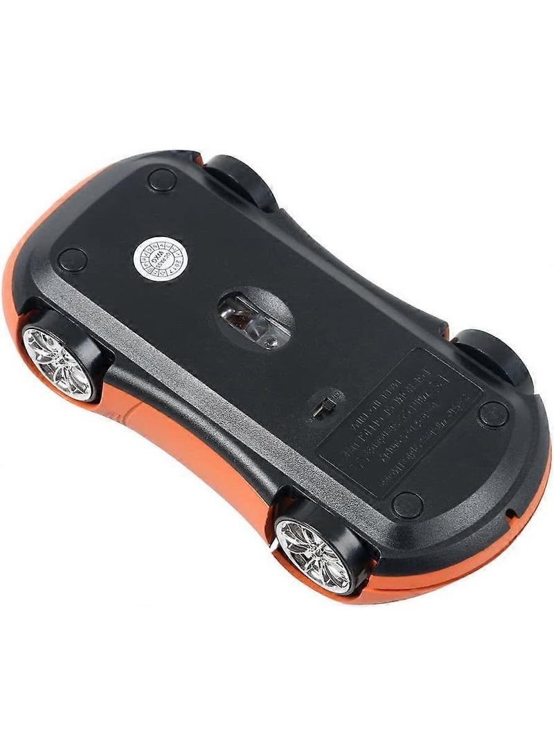 2.4GHz Sports Car Wireless Mouse USB Scroll 1600DPI Car Shaped Wireless Mouse Convenient Lightweight for Laptop/PC - Image 2