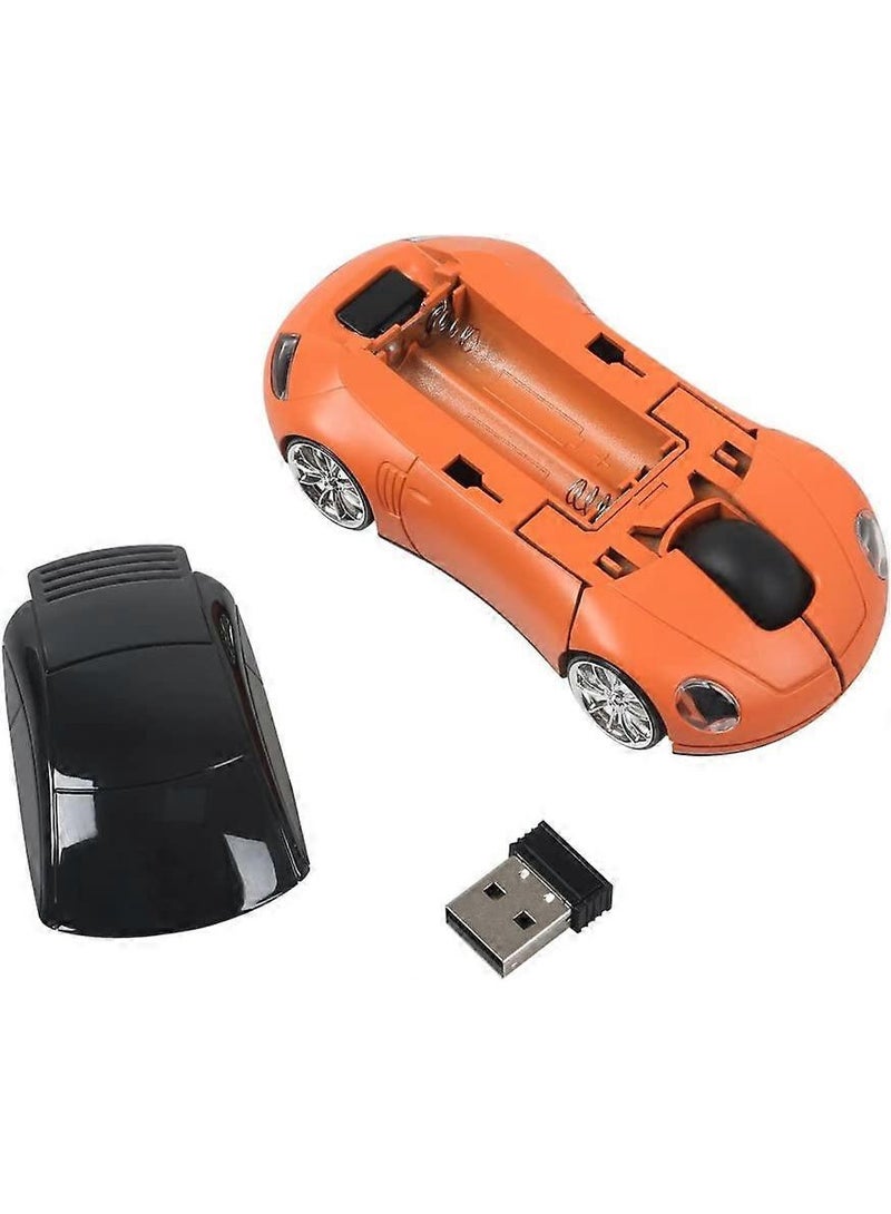 2.4GHz Sports Car Wireless Mouse USB Scroll 1600DPI Car Shaped Wireless Mouse Convenient Lightweight for Laptop/PC - Image 3