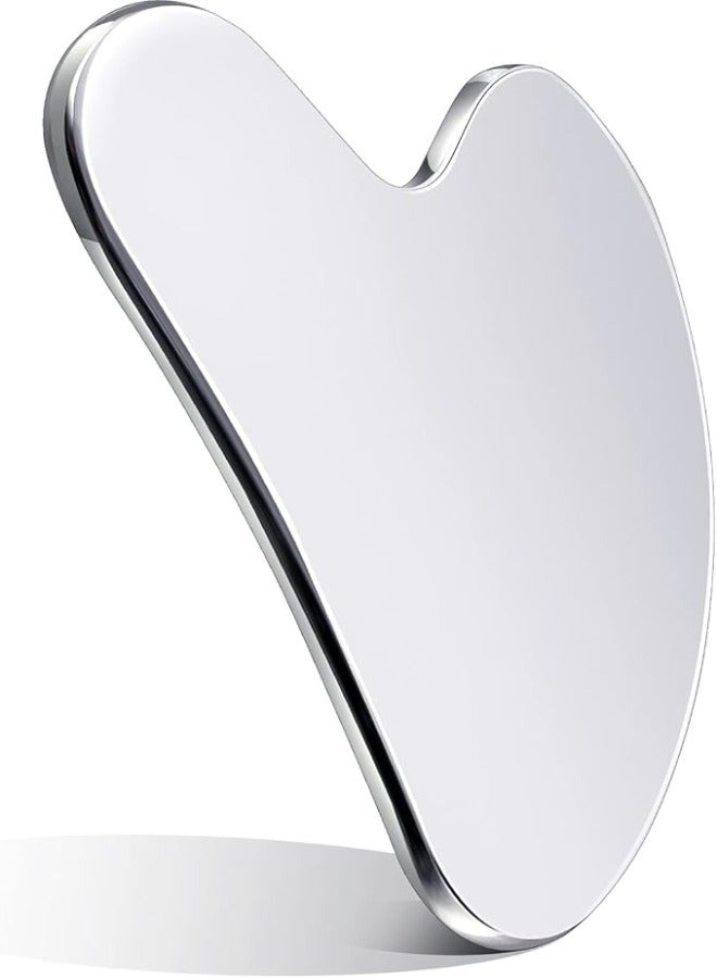 Loquat medical grade 304 stainless steel heart-shaped facial mask scraper+double head massage beauty scraper deep introduction/lifting and tightening/freezing point detumescence portable storage - Image 2