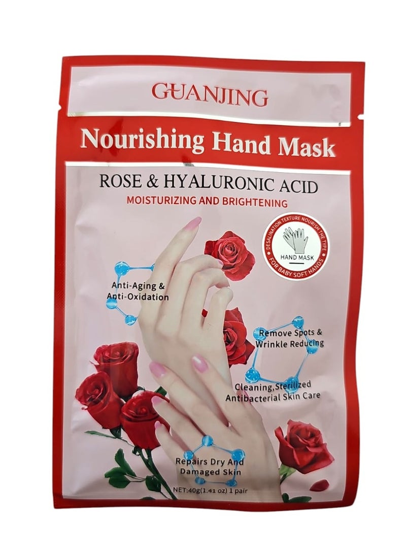 GUANJING Nourishing Rose & Hyaluronic Hand & Body Mask - Image 3