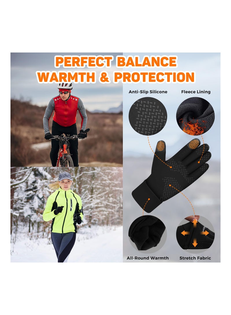 SOLARAE Winter Gloves, for Women Men Cold Weather, 14°F Winter Cycling Gloves for Men Women, with Touchscreen Fingers, Waterproof Thermal Gloves, for Running, Cycling, Climbing, Hiking, Biking, Driving,(M) - Image 2