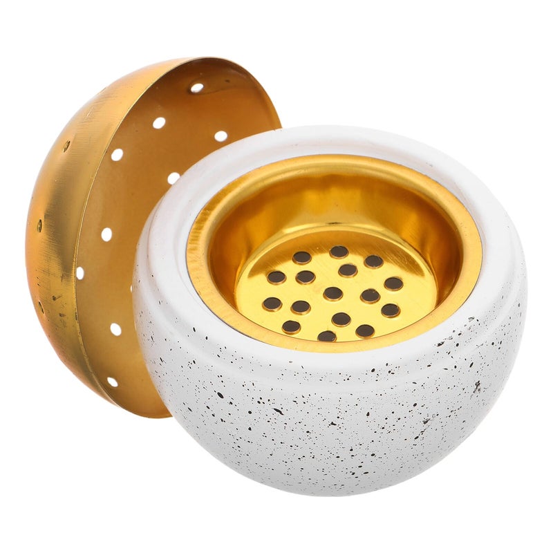 Handheld Cement Incense Burner For Sticks White Black Speckled Aromatherapy Home Decor - Image 2