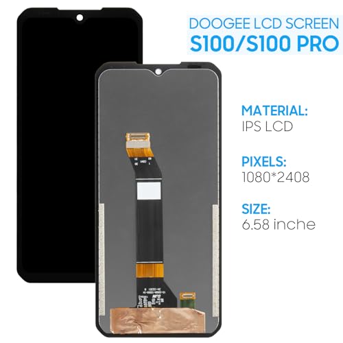 Yondista Screen Replacement for Doogee S100 / S100 Pro 6.58" LCD Display Touch Digitizer Assembly with Tools - Image 2