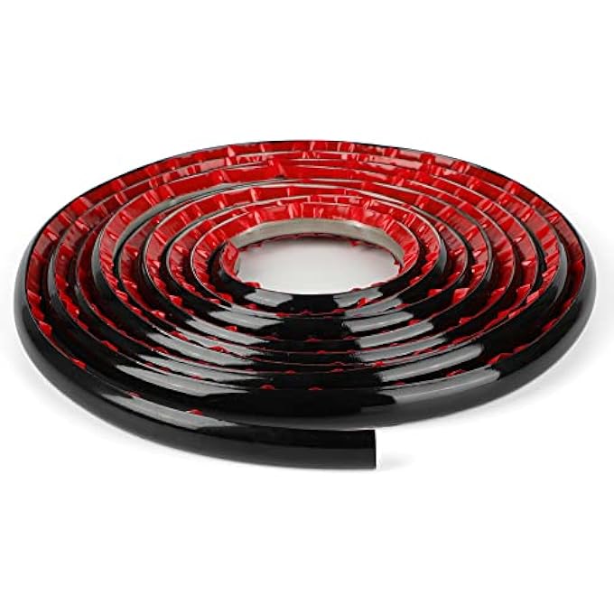 FLEXIBLE QUARTER ROUND MOLDING SELF ADHESIVE, 16.5 FEET WATERPROOF MOLDING TRIM FOR WALL EDGE, CEILINGS EDGE, CABINET EDGE, COUNTERTOPS (BLACK) - Image 2