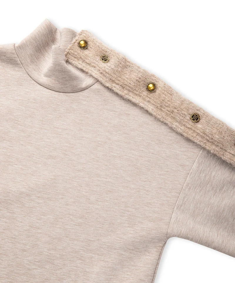 Ipekyol  Mixed High Neck Sweatshirt for Women | Best Price UAE