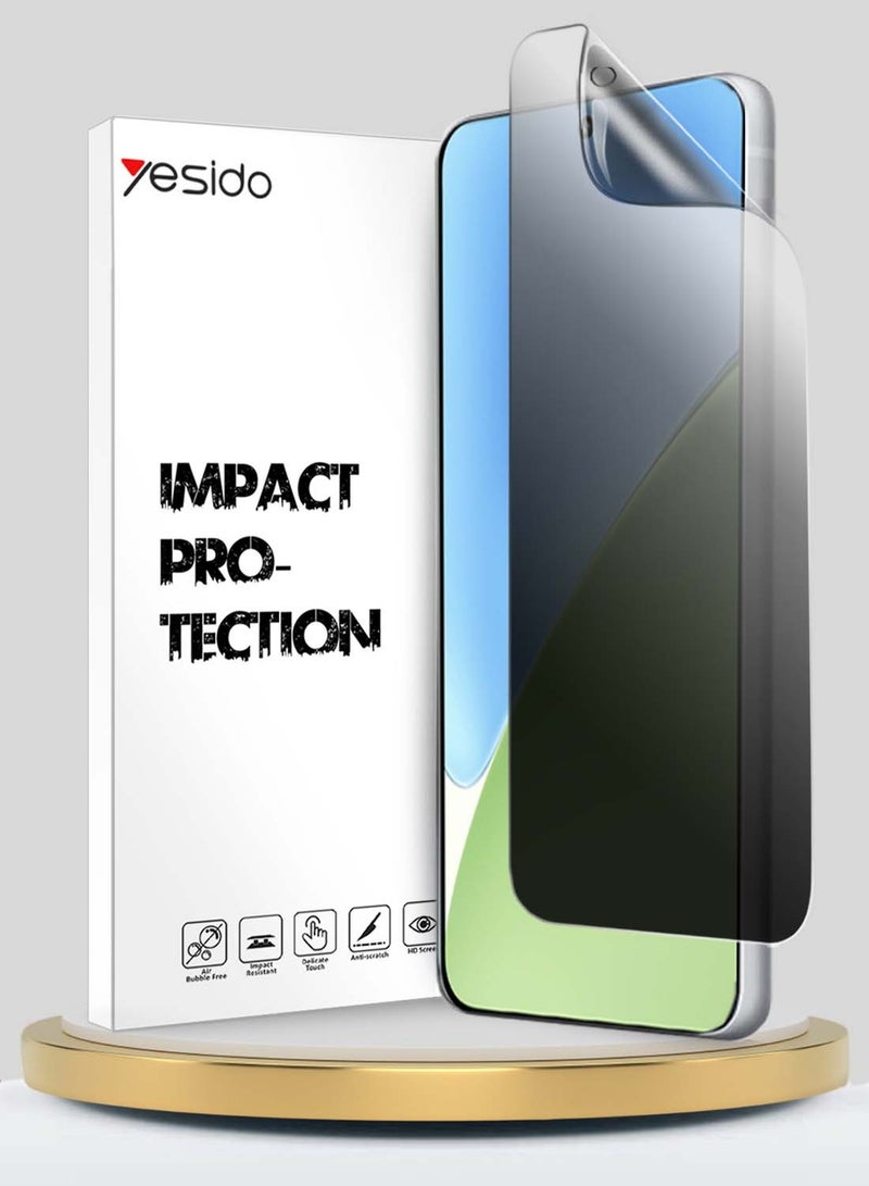 Yesido Xiaomi 15 5G 2024 Yesido Premium Hydrogel Anti Spy / Anti Privacy Film Thin and Flexible Screen Protector - Clear - Image 1