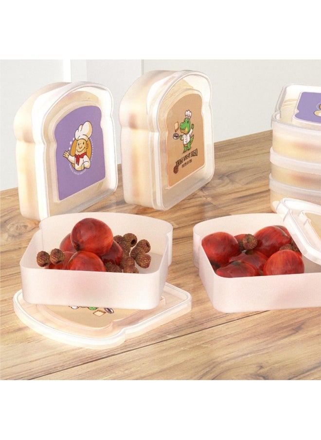 Beauenty - Convenient Toast Box Bento Box, Purple and Yellow - Image 1
