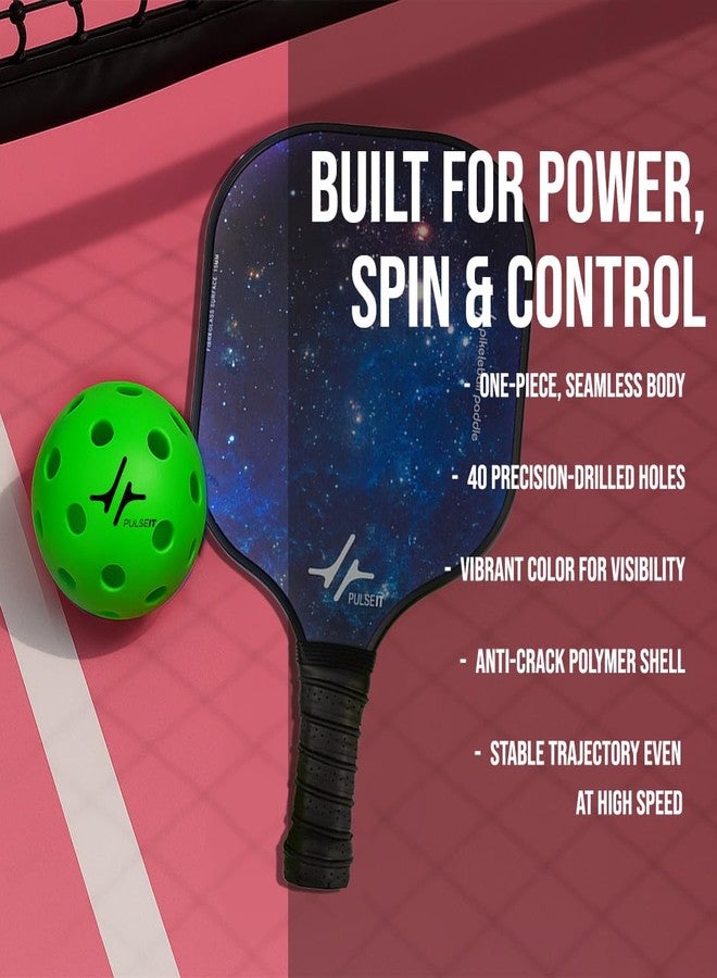 PulseITRally Outdoor Pickleball Balls Set of 6 | 40 Precision Holes, Stable True Flight & Consistent Bounce | Durable High Visibility Pickle Balls for Training, Practice & Competition | Green - Image 4