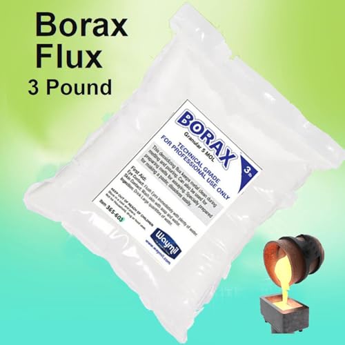 waymil 3 lb Borax Flux Glaze Crucibles Melting Gold Silver Melting Soldering, Casting Jewelry Porfessional USE - Image 4
