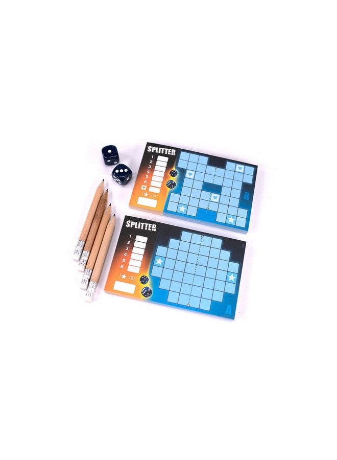 Pandasaurus Games Splitter Dice Game - A Symmetrical Challenge of Numbers and Strategy, Roll-and-Write Puzzle Game, Family Game for Kids and Adults, Ages 8+, 1-12 Players, 15 Minute Playtime, Made by Pandasaurus Games - Image 4