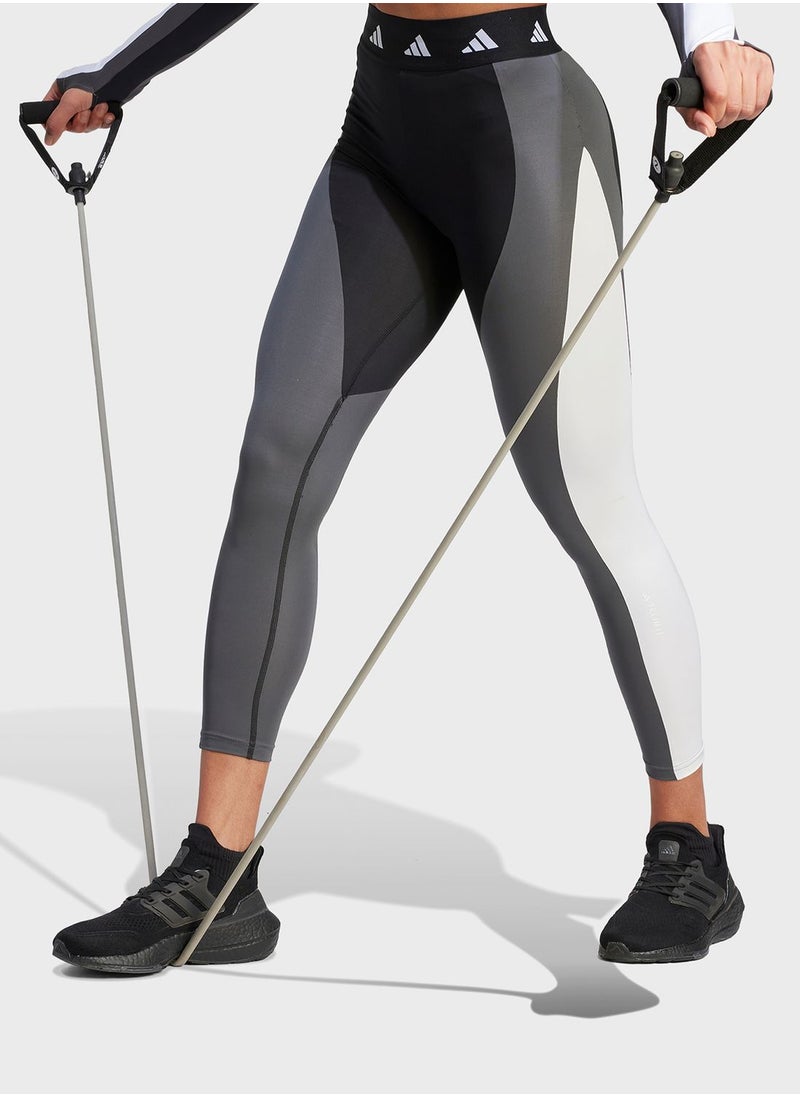 Adidas - Techfit Colorblock 7/8 Leggings - Image 1