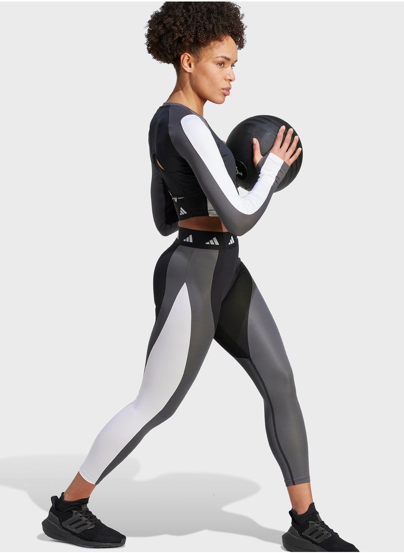Adidas - Techfit Colorblock 7/8 Leggings - Image 1