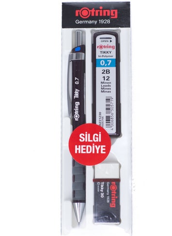 Rotring مجموعة هدايا قلم رصاص روترينج تيكي 2 بي الأصلي برأس 0.7 مم من أوبلاند ستيشنري، مجموعة متينة مريحة  - Image 4