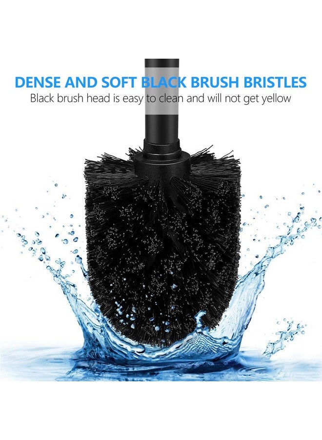 SetSail Toilet Brush, Compact Size Toilet Bowl Brush and Holder Toilet Brushes for Bathroom with 304 Stainless Steel Handle Toilet Cleaner Brush with Durable Scrubbing Bristles, 2 Packs - Image 4