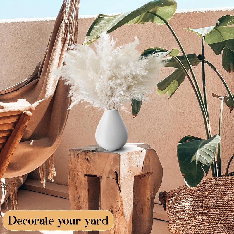 Kocat 30PCS White Pampas Grass for Home Decor - Elegant Boho Decor - Premium Quality Pampas Grass Stems - Perfect for House, Nursery, Western, Wedding, Table, and Bohemian Decor - Image 5