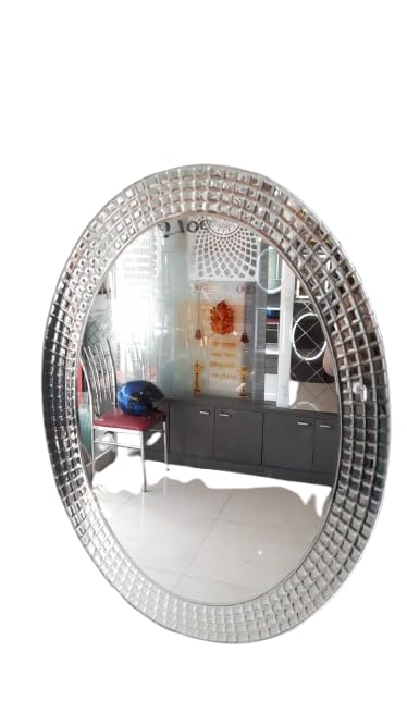 Metal MirrorFrame Dressing Mirror Bathroom Mirror MakeUp Mirror for Living Room Bedroom and Office Decoration