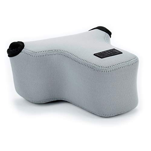 USA Gear Mirrorless Camera Sleeve - Neoprene Protection, Belt Loop, Accessory Pocket - Fits up to 6.25 x 3 x 6.5 in - Compatible with Canon Sony Nikon Fujifilm (Gray) - Image 2