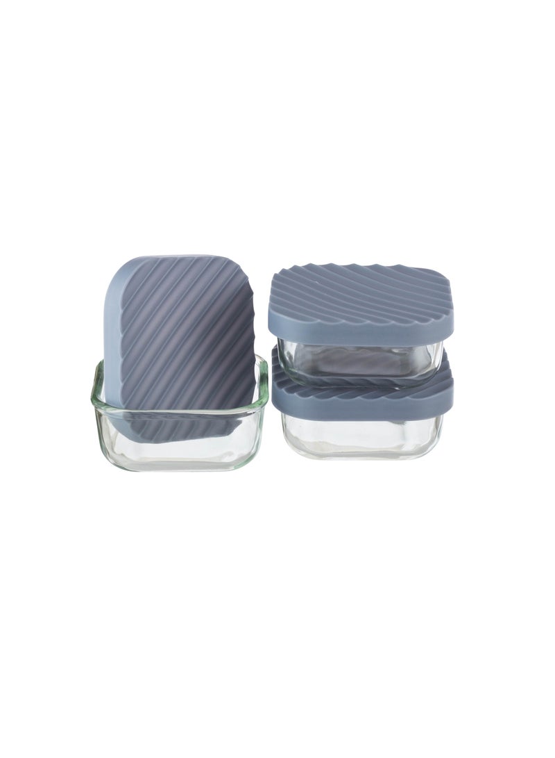 Mirolex 3-Piece Glass Food Storage Container Set with Microwaveable Plastic Lid - Image 2