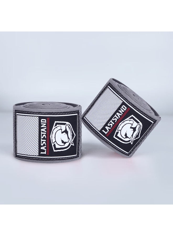 Laststand Boxing Hand Wraps For Adults And Children, Fitness Combat Muay Thai Elastic Bandages, Gray, 5 Meters - Image 1