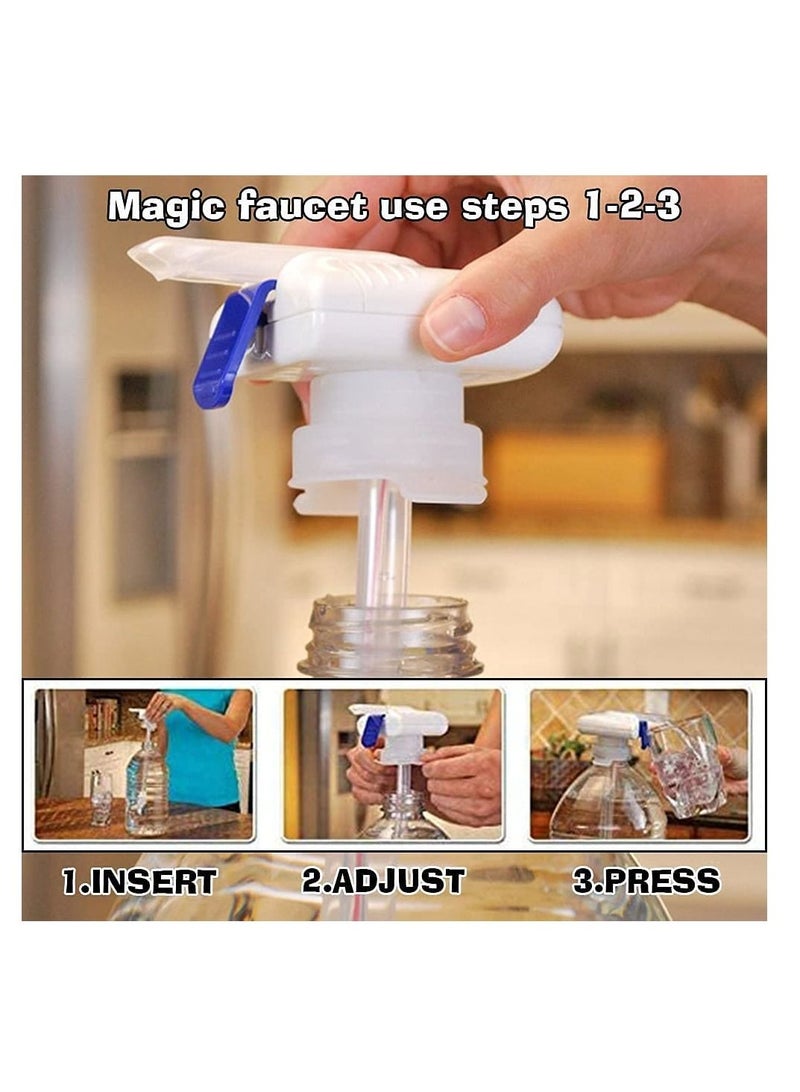 Excefore 2Pcs Magic Electric Tap,Kitchen Gadgets Portable Automatic Pump, Automatic Drink Dispenser, Hand Water Dispenser - Image 2