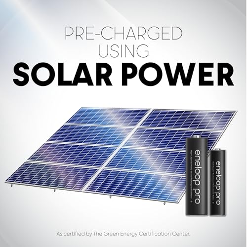 Eneloop Panasonic BK-3HCCA8BA pro AA High Capacity Ni-MH Pre-Charged Rechargeable Batteries, 8-Battery Pack - Image 5