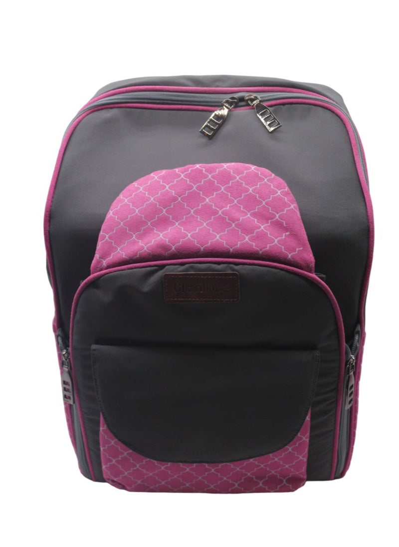 Gharibo Bags Moms bag & portable dining chair for baby ,multi-function backpack with Large capacity two in one - Motifs.  - Image 2