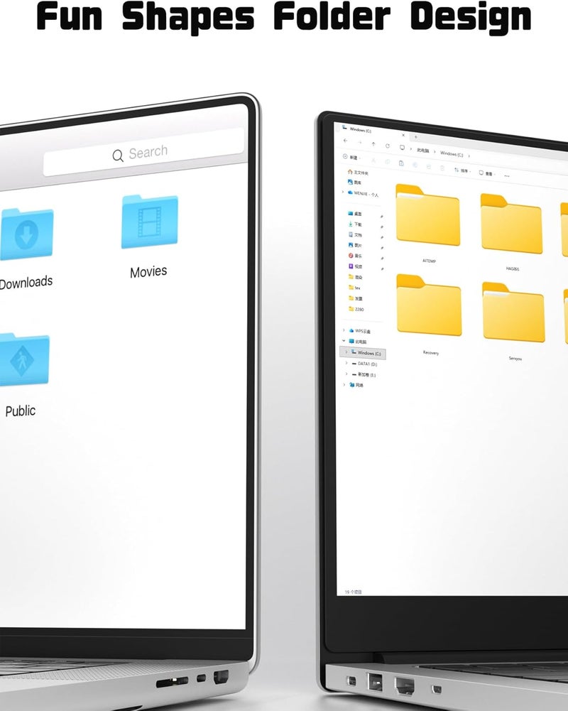 Hagibis SSD Enclosure, Folder Style USB 3.2 Gen2 10Gbps to NVMe PCI-E M.2 SSD Case, M.2 External Hard Drive Enclosure for MacBook Laptop iPad Android iPhone 17 Pro Max (Yellow 2230-2280) - Image 2