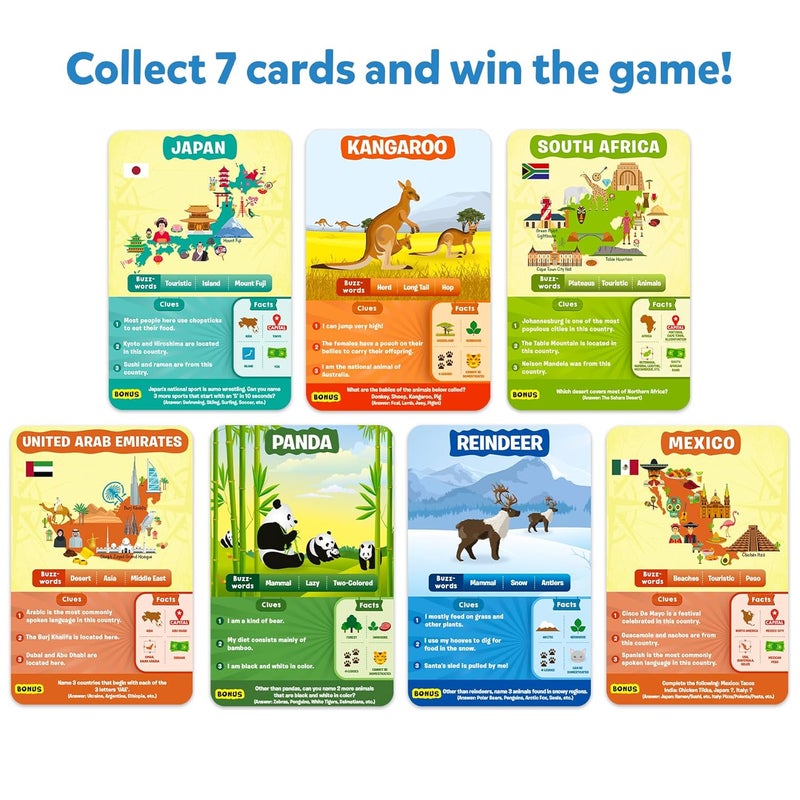 Skillmatics Guess in 10 Animals & Countries Combo, Perfect for Boys, Girls, Kids & Families Who Love Card Games, Educational Toys, Board Games, Trivia, Gifts for Ages 6, 7, 8, 9, 10 & Up - Image 5