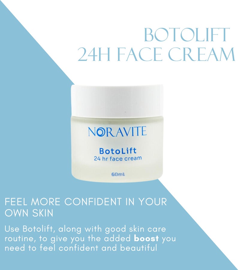 Noravite Botolift Face Tightening and Lifting Cream (Unscented)- Anti Wrinkle Face Cream with Hyaluronic Acid and Argireline | Age Repair & Moisturizer | Formulated in Greece - Image 4