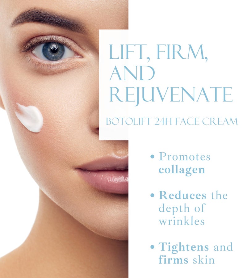 Noravite Botolift Face Tightening and Lifting Cream (Unscented)- Anti Wrinkle Face Cream with Hyaluronic Acid and Argireline | Age Repair & Moisturizer | Formulated in Greece - Image 5