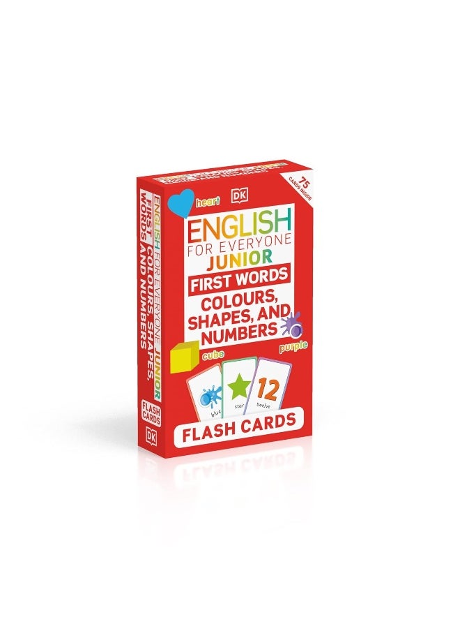 English for Everyone Junior First Words Colours, Shapes, and Numbers Flash Cards  - Image 3