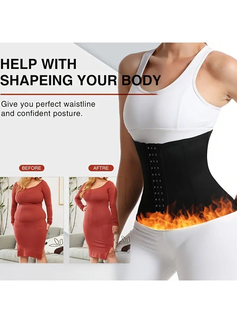 DubaiGallery مدرب الخصر للنساء كورسيهات لاتكس مشد تمرين شكل الساعة الرملية - Image 4