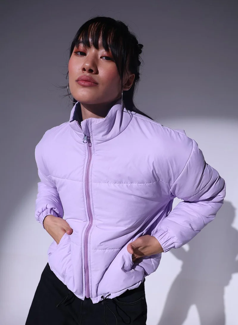 هوبرهولمي جاكيت نسائي موف بوليستر 1% بقصة عادية