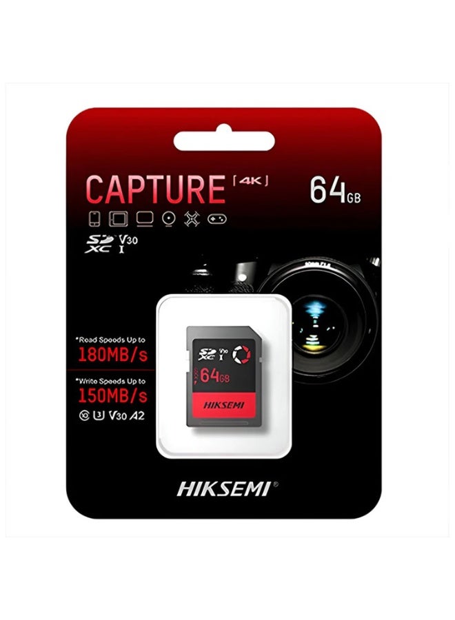 جينرال برو HIKSEMI Capture V30 MicroSDXC 64 GB – فئة V30، قراءة 180 MB/s وكتابة 150 MB/s، مقاوم للماء والصدمات - Image 5