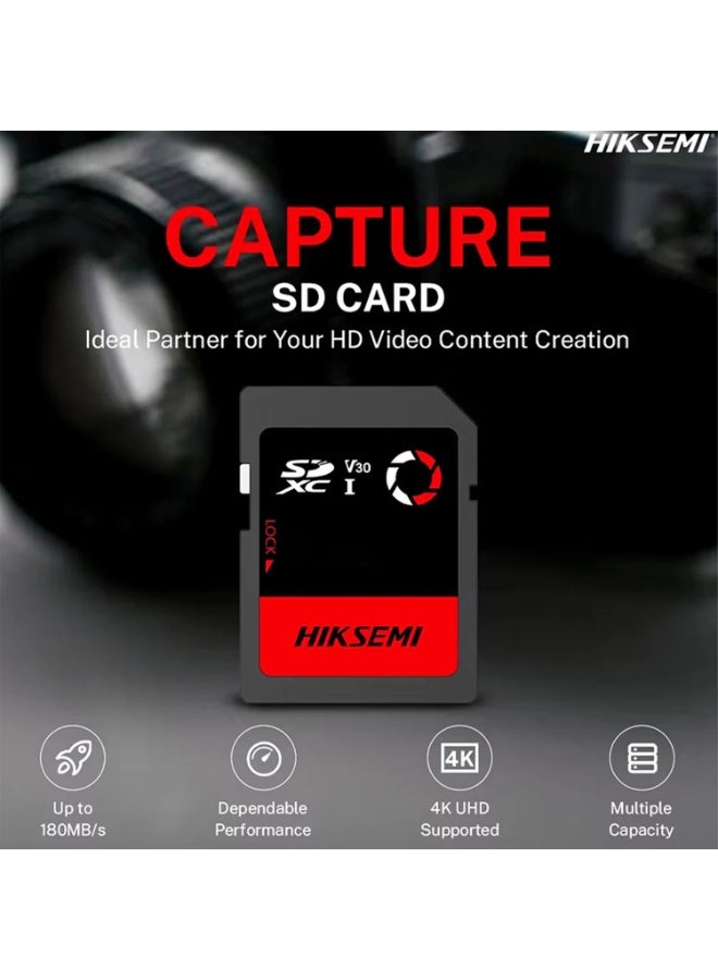 جينرال برو HIKSEMI Capture V30 MicroSDXC 64 GB – فئة V30، قراءة 180 MB/s وكتابة 150 MB/s، مقاوم للماء والصدمات - Image 3