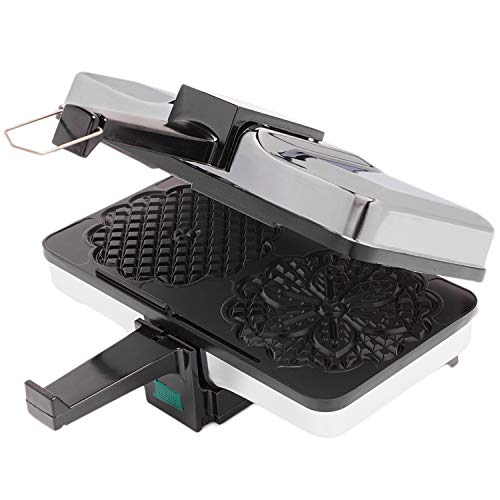 CucinaPro Pizzelle Maker- Nonstick Electric Holiday Baker Press Makes Two 5-Inch Cookies at Once- Christmas Baking Supplies for Party- Italian Dessert Treat Making with Recipe Guide- Cookie Swap Gift for Her - Image 3