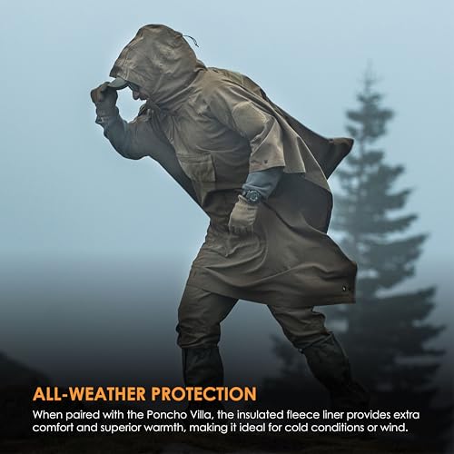 HAZARD 4 Ultra-Plush Packable Fleece Poncho – Cold-Weather Insulation with Adjustable High-Neck Gaiter, Wind-Resistant Outdoor Poncho, Compatible with the PonchoVilla Layering System - Image 2