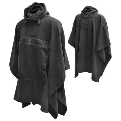 HAZARD 4 Ultra-Plush Packable Fleece Poncho – Cold-Weather Insulation with Adjustable High-Neck Gaiter, Wind-Resistant Outdoor Poncho, Compatible with the PonchoVilla Layering System - Image 1