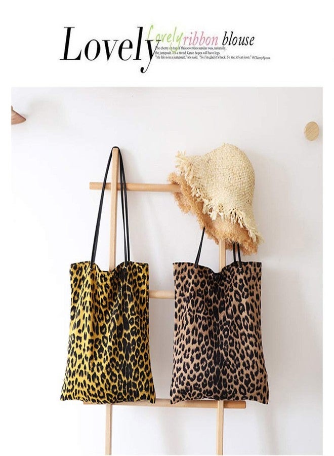 Valentoria Leopard Shoulder Bag Soft Large Tote Purse Handbag Travel Satchel for Women - Image 2