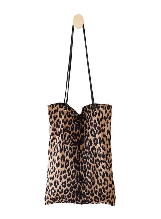 Valentoria Leopard Shoulder Bag Soft Large Tote Purse Handbag Travel Satchel for Women - Image 1