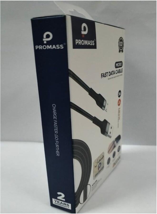 Promass Original Micro Fast Data Cable Black. - Image 2