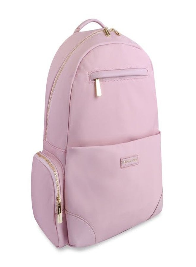 HAMSTER London Pastel Promise Pink Backpack for Women | Lightweight Nylon School & College Bag with Laptop Compartment | Stylish Travel & Casual Daypack - Image 1