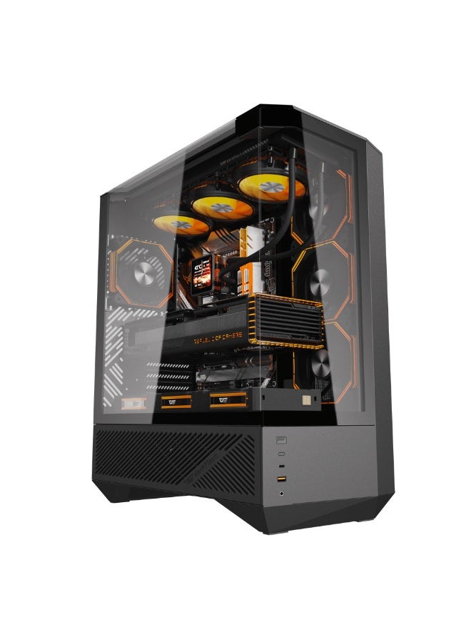 DarkFlash DY460 ATX PC Case - Black - Image 2