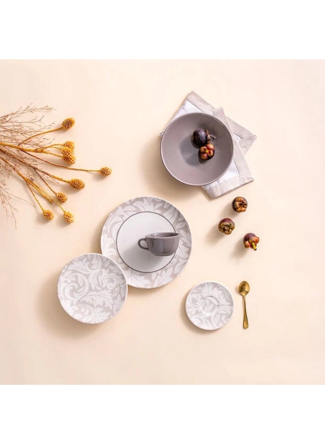 متجر نايس طقم عشاء ريو 20 قطعة – بورسلان برازيلي فاخر Floori – يشمل صحون عشاء وصحون جانبية وأطباق وفناجين وصحون شاي – مثالي لأربعة أشخاص للوجبات اليومية والمناسبات والهدايا - Image 1