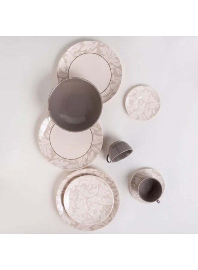 متجر نايس طقم عشاء ريو 20 قطعة – بورسلان برازيلي فاخر Floori – يشمل صحون عشاء وصحون جانبية وأطباق وفناجين وصحون شاي – مثالي لأربعة أشخاص للوجبات اليومية والمناسبات والهدايا - Image 2