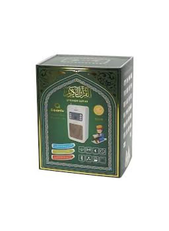 مكبر صوت جداري للقرآن الكريم SQ669 مع جهاز تحكم عن بُعد، وبلوتوث، وتطبيق للهواتف الذكية تلاوة قرآنية كاملة بصوت 18 قارئًا مشهورًا، مع ترجمة متعددة اللغات مكبر صوت إسلامي رقمي مزود بـ MP3، وراديو FM، وساعة، وصوت عالي الجودة - Image 2