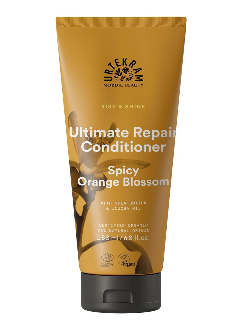 Urtekram Urtekram Rise & Shine Spicy Orange Blossom Ultimate Repair Conditioner, 180 ml - 100% Organic & Vegan - Silicone & Paraben-Free