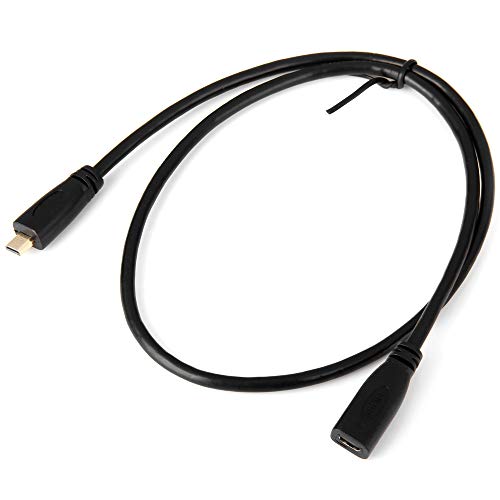 cablecc HDMI 1.4 Type D Micro HDMI Male to Micro HDMI Female M/F Extension Cable 30cm - Image 1