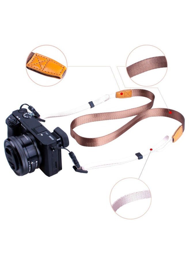 VKO Camera Strap, Quick Release Slim Camera Neck Shoulder Strap for Mirrorless Cameras Coffee - Image 5