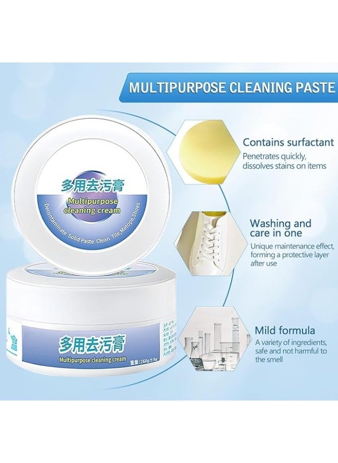 Generic Multi-Functional Cleaning and Stain Removal Cream with Sponge New Multipurpose Cleaning Cream, White Shoe Cleaning Cream, White Shoe Cleaner  - Image 3